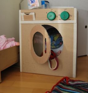 DIY cardboard washing machine