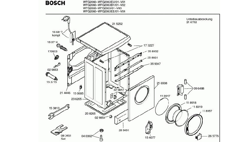 למד את העיצוב של מכונת Bosch