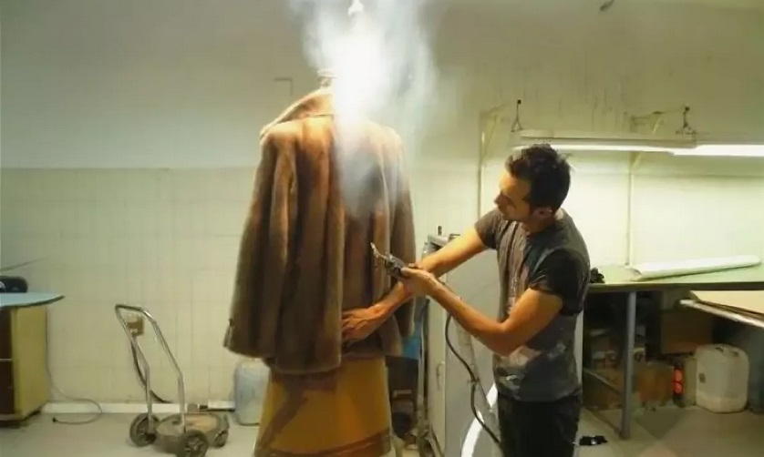 dry cleaning of fur coats