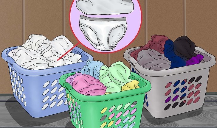 сортирајте ствари пре прања