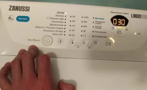 Diagnostiek van de Zanussi-wasmachine