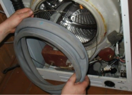 Sådan udskiftes lugemanchetten på en Electrolux vaskemaskine