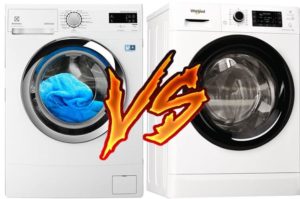 Која машина за прање веша је боља: Елецтролук или Вхирлпоол?