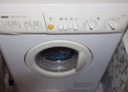 Mau funcionamento das máquinas de lavar Zanussi