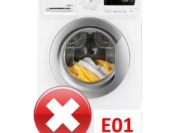 เกิดข้อผิดพลาด E01 ในเครื่องซักผ้า Zanussi
