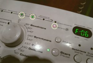 Erreur F06 dans la machine à laver Whirlpool