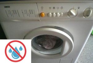 Zanussi vaskemaskin fylles ikke med vann