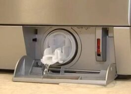 วิธีทำความสะอาดตัวกรองเครื่องซักผ้า AEG