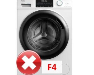 Κωδικός σφάλματος F4 στο πλυντήριο ρούχων Haier