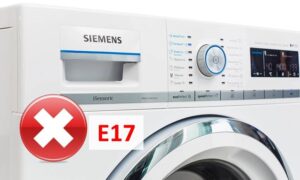 Error E17 sa isang Siemens washing machine