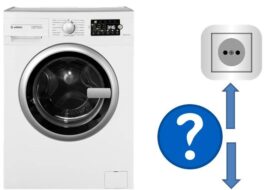 Çamaşır makinesi prizinin montaj yüksekliği