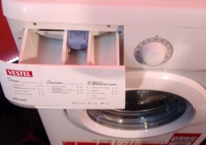 Usando uma máquina de lavar Vestel