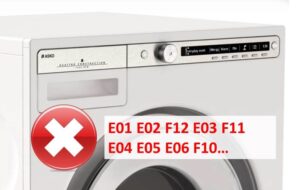 Asko washing machine errors