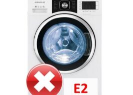 เครื่องซักผ้า Daewoo แสดงข้อผิดพลาด E2