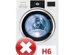 Máquina de lavar Daewoo exibe erro H6