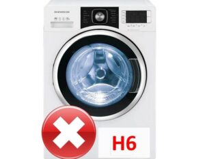Ang Daewoo washing machine ay nagpapakita ng error H6