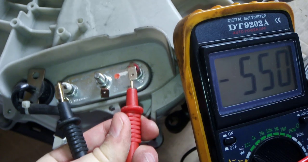 Let's carefully check the heating element with a multimeter