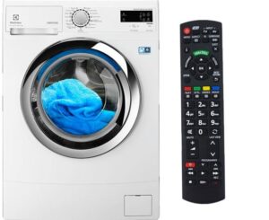 Giặt điều khiển TV từ xa trong máy giặt