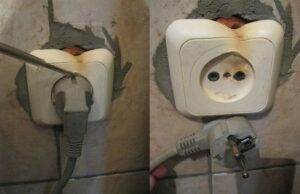 Why does the socket from the washing machine melt?