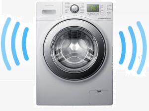 Støy fra vaskemaskinen ved sentrifugering i høy hastighet