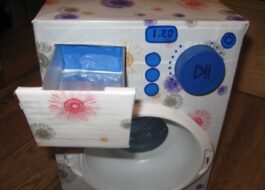 Veļas mašīnas izgatavošana no papīra