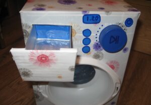 Прављење машине за прање веша од папира
