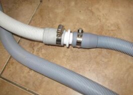 How to fix a washing machine drain hose