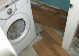 Washing machine leaks when draining