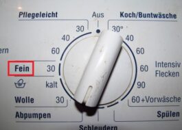 Hvordan man oversætter Fein på en vaskemaskine