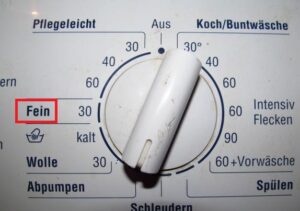 Comment traduire « Fein » sur une machine à laver ?