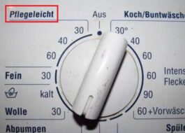 Kā tulkot Pflegeleicht veļas mašīnā