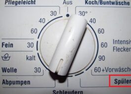 How to translate Spulen on a washing machine