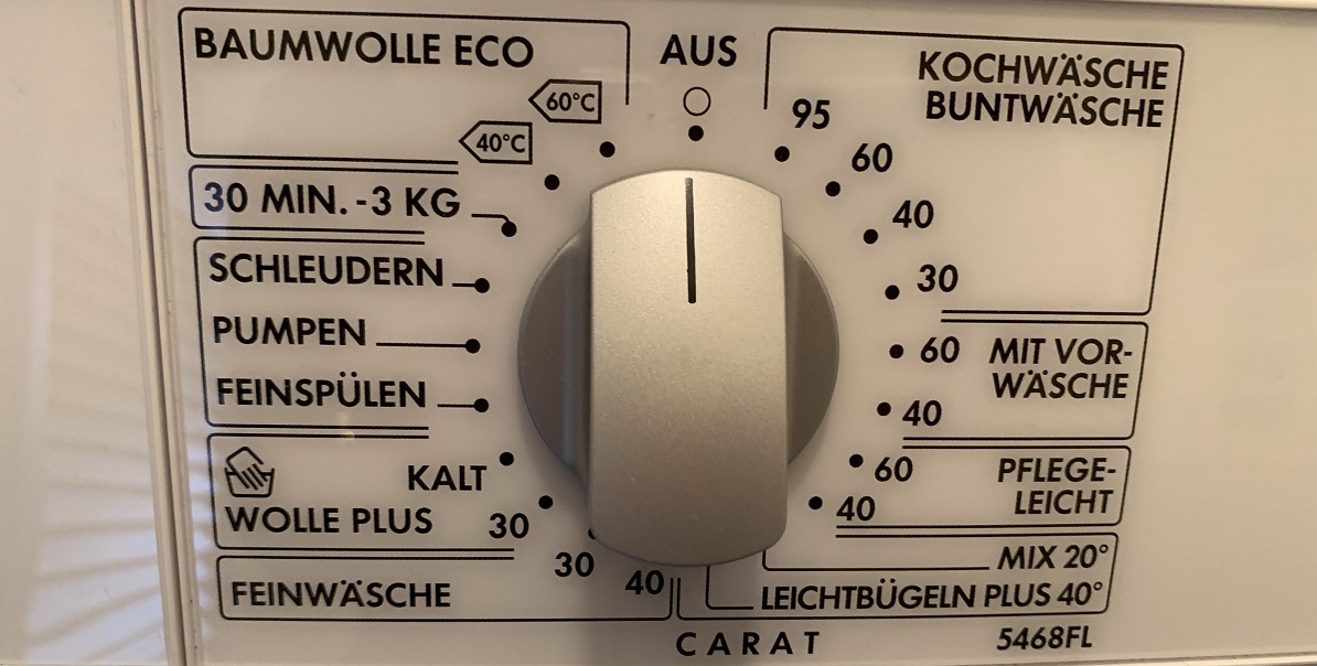 chương trình giặt từ tiếng Đức