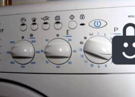 Child lock on Indesit washing machine