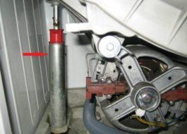 How to change shock absorbers on a washing machine