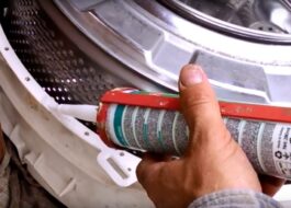 What sealant to use to seal a washing machine drum