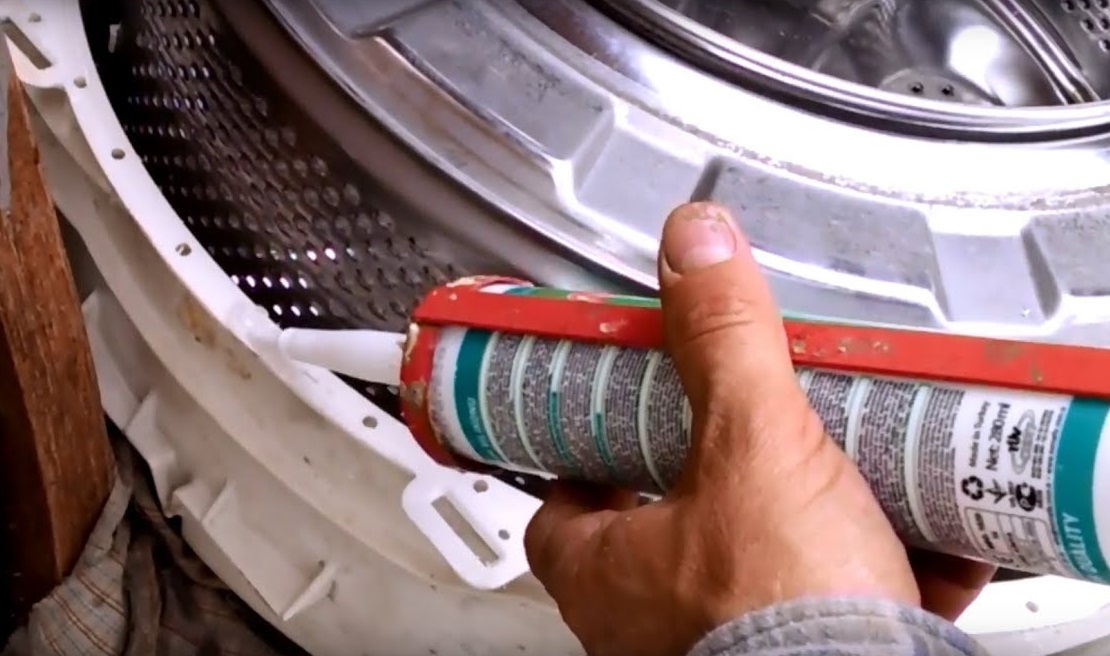 What sealant to use to seal a washing machine drum