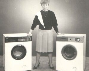 Den første automatiske vaskemaskine i USSR