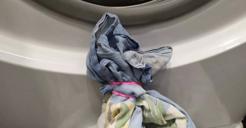 הכנת כיסוי השמיכה לכביסה