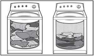 El principi de funcionament d'una rentadora semiautomàtica