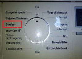 Buitenprogramma in een Siemens wasmachine