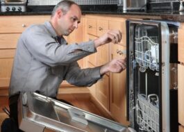 Controllo di una lavastoviglie usata quando si acquista di seconda mano