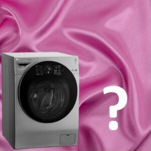 Satijn wassen in een wasmachine