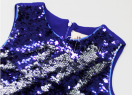 Washing a dress with sequins