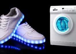 Lavare scarpe da ginnastica luminose