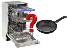 Can a Teflon frying pan be washed in the dishwasher?