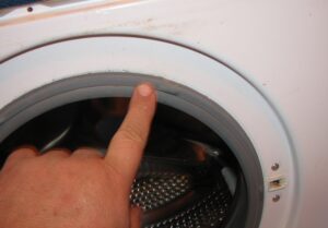 How to turn a rubber band over in the washing machine