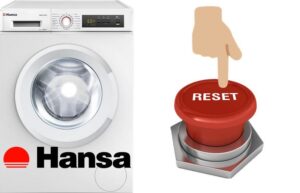 Reinicializando a máquina de lavar Hansa