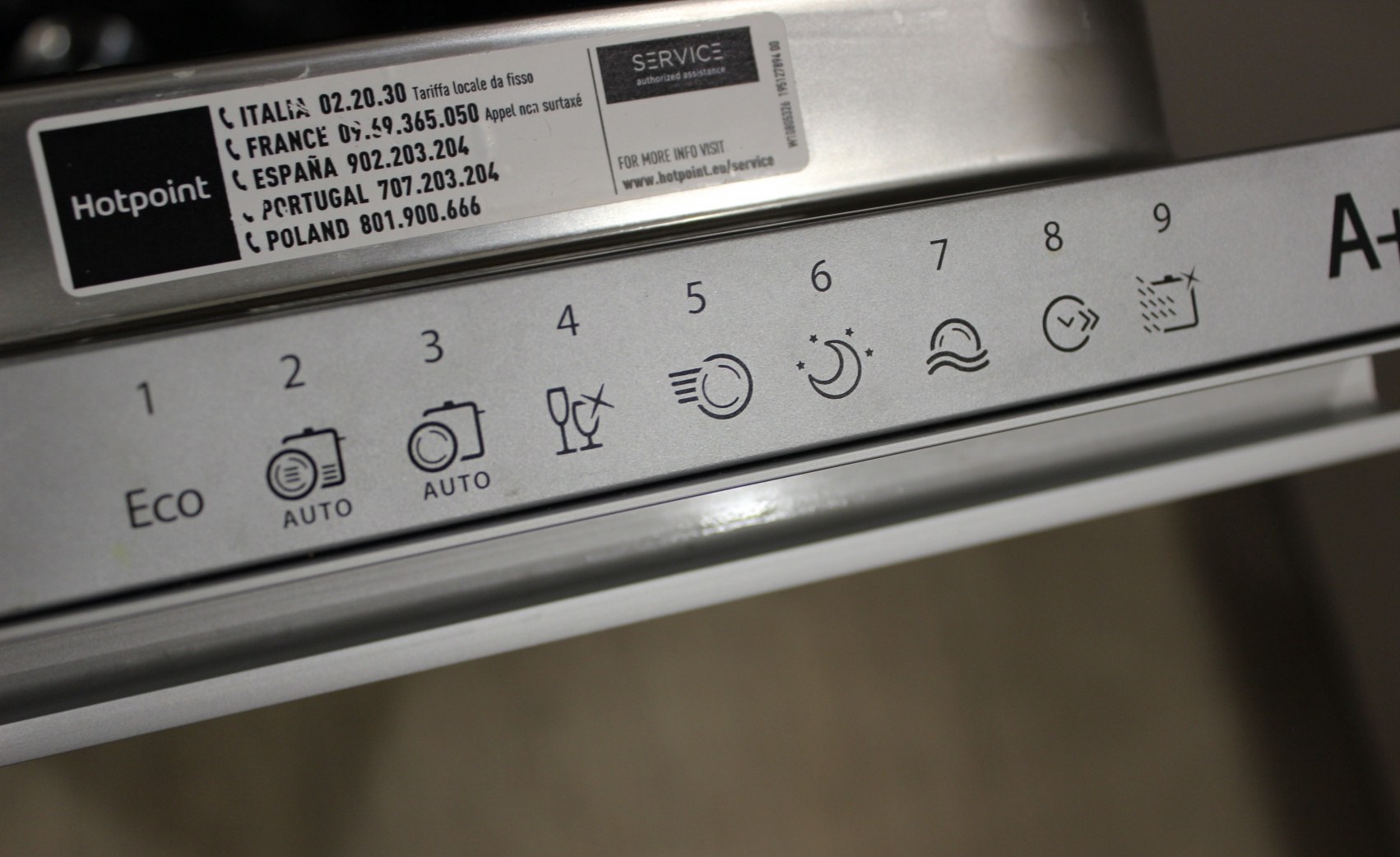 Hotpoint-Ariston programi za pranje posuđa
