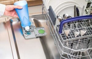 How much rinse aid should I put in my dishwasher?